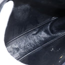 Christian Dior Trotter Canvas Shoulder Bag Navy Gold Auth bs34245-11