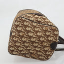 Christian Dior Trotter Canvas Boston Bag Brown Gold Auth bs34246-3