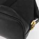 GUCCI GG Canvas Hand Bag Black Gold 92734 Auth bs34247-15