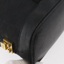 GUCCI GG Canvas Hand Bag Black Gold 92734 Auth bs34247-16