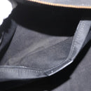 GUCCI GG Canvas Hand Bag Black Gold 92734 Auth bs34247-21