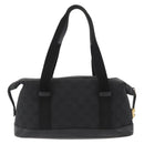 GUCCI GG Canvas Hand Bag Black Gold 92734 Auth bs34247-2