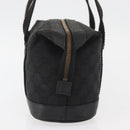 GUCCI GG Canvas Hand Bag Black Gold 92734 Auth bs34247-3
