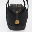 GUCCI GG Canvas Hand Bag Black Gold 92734 Auth bs34247-4