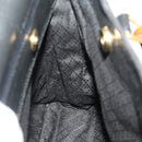 GUCCI Bamboo Hand Bag Suede 2way Black Gold 002 2855 0322 0 Auth bs34248-19