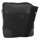 GUCCI GG Canvas Guccissima Shoulder Bag Leather Black Silver 162783 Auth bs34249-1