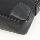 GUCCI GG Canvas Guccissima Shoulder Bag Leather Black Silver 162783 Auth bs34249-10