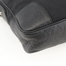 GUCCI GG Canvas Guccissima Shoulder Bag Leather Black Silver 162783 Auth bs34249-11