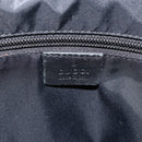 GUCCI GG Canvas Guccissima Shoulder Bag Leather Black Silver 162783 Auth bs34249-15