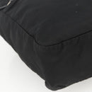 PRADA Tote Bag Nylon Black Silver Auth bs34250-14