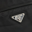 PRADA Tote Bag Nylon Black Silver Auth bs34250-17