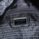 PRADA Tote Bag Nylon Black Silver Auth bs34250-18