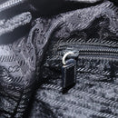 PRADA Tote Bag Nylon Black Silver Auth bs34250-21
