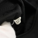 PRADA Tote Bag Nylon Black Silver Auth bs34250-12