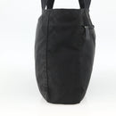 PRADA Tote Bag Nylon Black Silver Auth bs34250-3