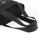 PRADA Tote Bag Nylon Black Silver Auth bs34250-7