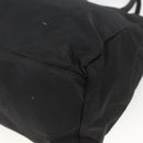 PRADA Hand Bag Nylon Black Silver Auth bs34251-15