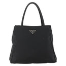 PRADA Hand Bag Nylon Black Silver Auth bs34251-13