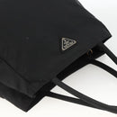 PRADA Hand Bag Nylon Black Silver Auth bs34251-6
