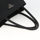 PRADA Hand Bag Nylon Black Silver Auth bs34251-7