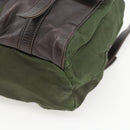 PRADA Backpack Nylon Green Silver Auth bs34256-9
