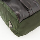 PRADA Backpack Nylon Green Silver Auth bs34256-16