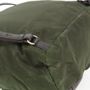 PRADA Backpack Nylon Green Silver Auth bs34256-18
