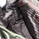 PRADA Backpack Nylon Green Silver Auth bs34256-22