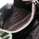PRADA Backpack Nylon Green Silver Auth bs34256-24