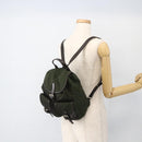 PRADA Backpack Nylon Green Silver Auth bs34256-26