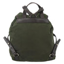 PRADA Backpack Nylon Green Silver Auth bs34256-2