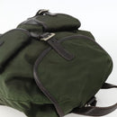 PRADA Backpack Nylon Green Silver Auth bs34256-6