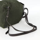 PRADA Backpack Nylon Green Silver Auth bs34256-8