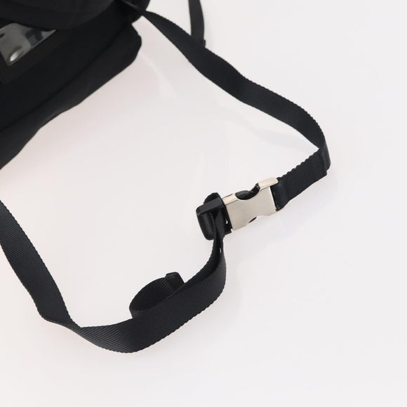 PRADA Backpack Nylon Black Silver Auth bs34260