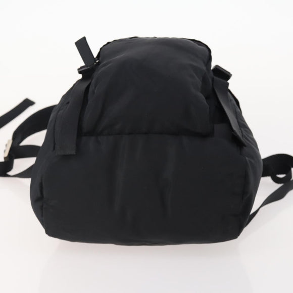 PRADA Backpack Nylon Black Silver Auth bs34260