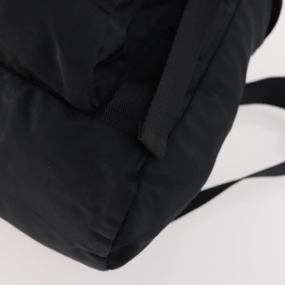 PRADA Backpack Nylon Black Silver Auth bs34260