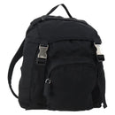 PRADA Backpack Nylon Black Silver Auth bs34260-1
