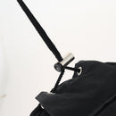 PRADA Backpack Nylon Black Silver Auth bs34260-22