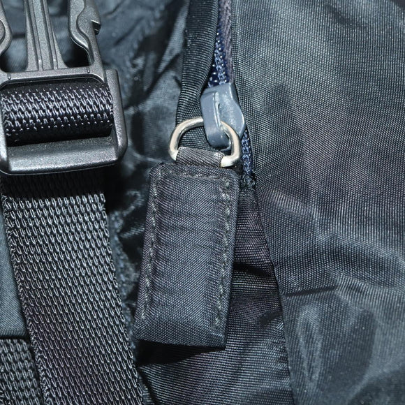 PRADA Backpack Nylon Black Silver Auth bs34260