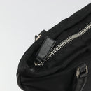 PRADA Hand Bag Nylon Black Silver Auth bs34261-10