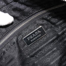 PRADA Hand Bag Nylon Black Silver Auth bs34261-18