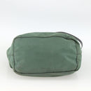 PRADA Hand Bag Nylon 2way Green Gold Auth bs34262-11