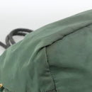 PRADA Hand Bag Nylon 2way Green Gold Auth bs34262-15