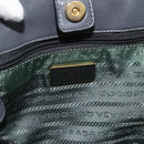 PRADA Hand Bag Nylon 2way Green Gold Auth bs34262-16