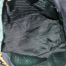 PRADA Hand Bag Nylon 2way Green Gold Auth bs34262-17