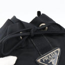 PRADA Purse Shoulder Bag Nylon Black Silver Auth bs34263-9