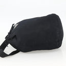 PRADA Purse Shoulder Bag Nylon Black Silver Auth bs34263-3