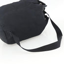 PRADA Purse Shoulder Bag Nylon Black Silver Auth bs34263-7