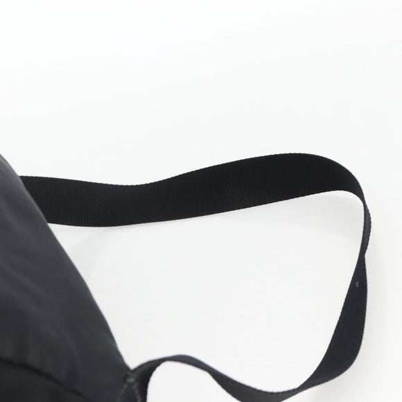 PRADA Purse Shoulder Bag Nylon Black Silver Auth bs34263
