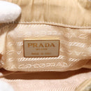 PRADA Chain Shoulder Bag Nylon Beige Gold Auth bs34265-19